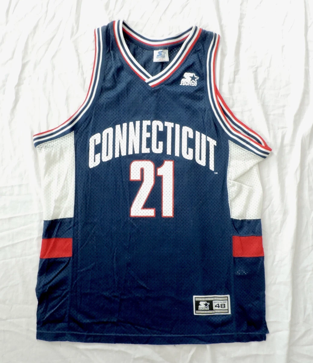 Ray Allen UCONN Huskies College Throwback Basketball Jersey