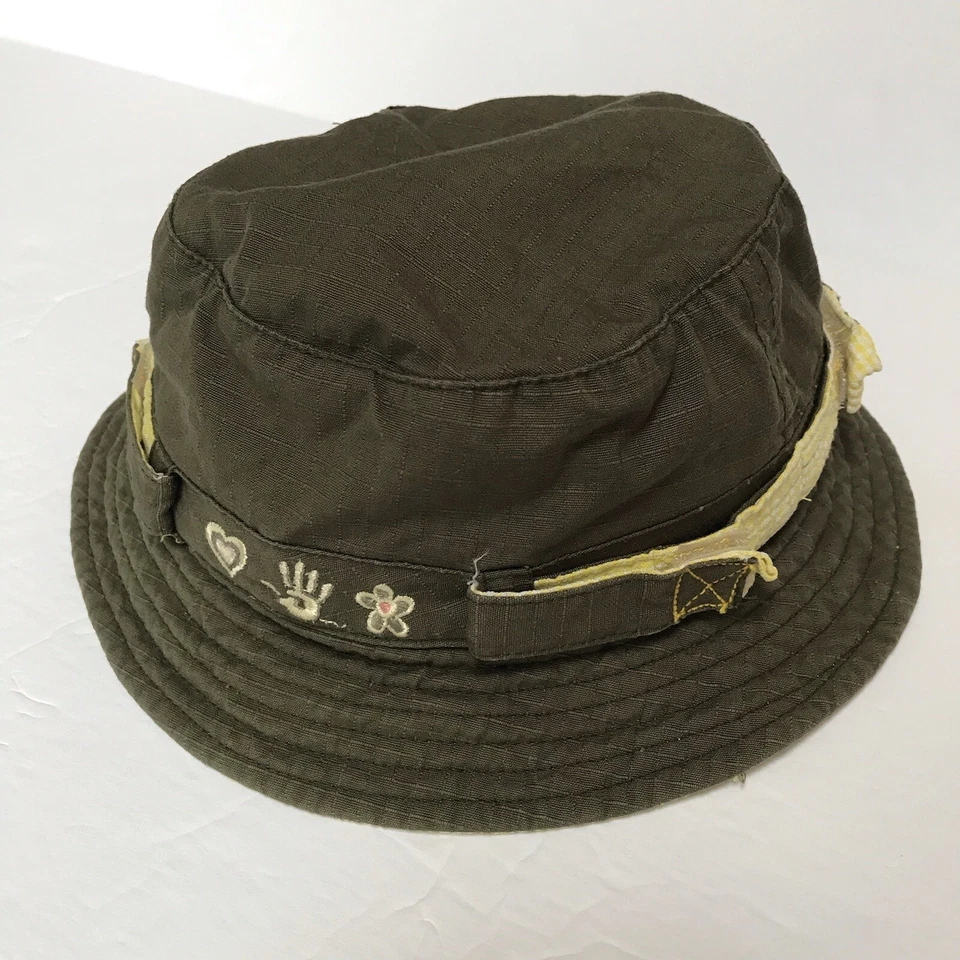 Sombrero Cubo Mudd De Colección Niñas Talla Única Verde Guinga Playa Y2K Grunge Niños Surf Foto 4 de 4