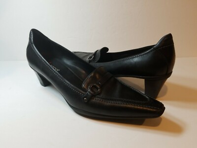 ecco Women's Black Loafer Heels Size 40