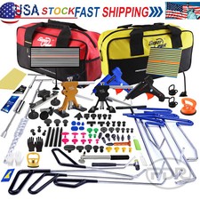 118pcs Paintless Dent Removal Rods Stainless Steel Tool Kit Pdr Dent Repair Kit