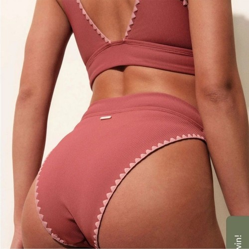 Berlook Damen Kontrastnähte Bikini Strand Set Oberteil & Unterteil Badeanzug Größe 16 - Bild 3 von 5