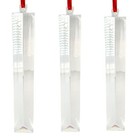 1.3 x 8.7" Hand Cut Chandelier Colonial Crystal Hand-Cut Glass Clear LOT OF 3