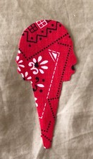Original Vintage Ice Cream Cone Iron On Patch Bandana Print