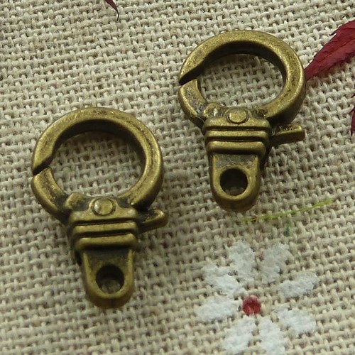 Envío Gratis 60 piezas Antiguo Bronce Bonito Cierres de Langosta 19x12mm L-1332 - Imagen 2 de 4