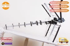 Outdoor Digital HDTV Antenna Amplified 2025 VHF UHF FM 4K HD 1080 Best Reception