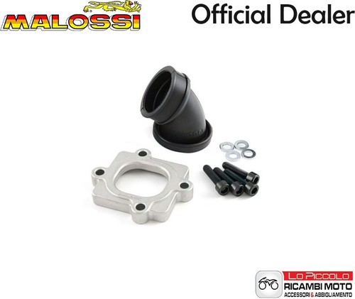 Malossi Inclined Collector X360 Ø 30 35 In FKM For Yamaha Minarelli Scooter - Picture 3 of 5