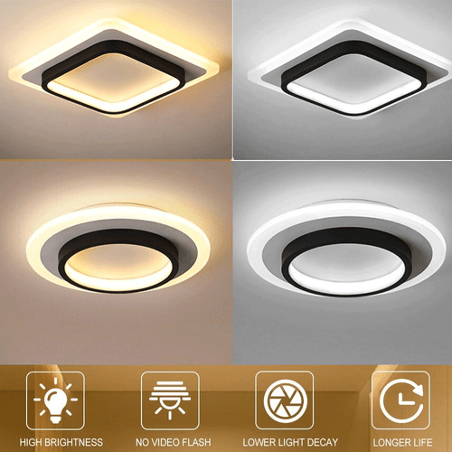 LED Ceiling Lights Round Panel Down Light Bathroom Kitchen Wall Lamp Living Room - Picture 1 of 16