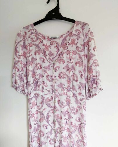 JUST JEANS sz 8 Pretty Paisley Print Maxi Style Dress - Picture 2 of 5