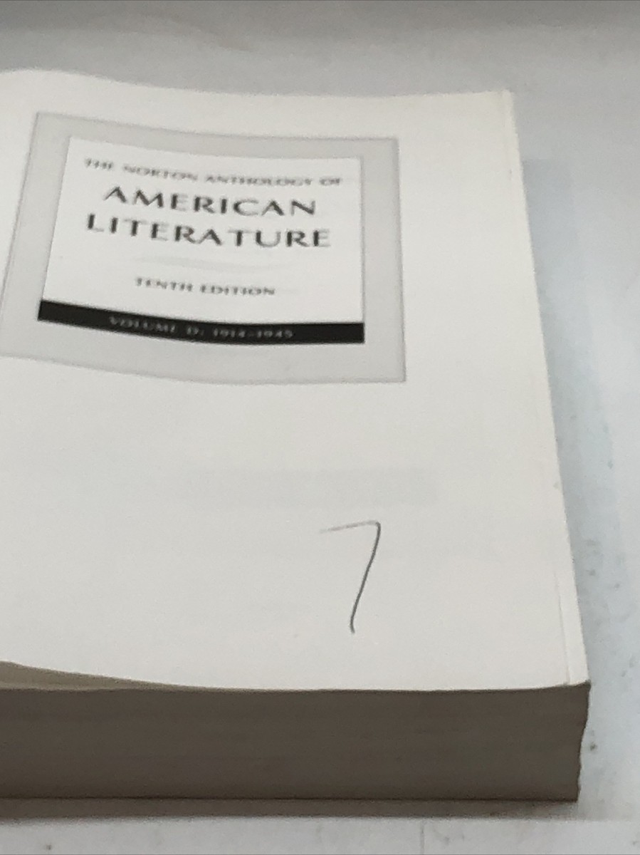 The Norton Anthology of American Literature 1914-1945 10th Paperback by Levine | eBay The Norton Anthology of American Literature 1914-1945 10th Paperback by Levine | eBay