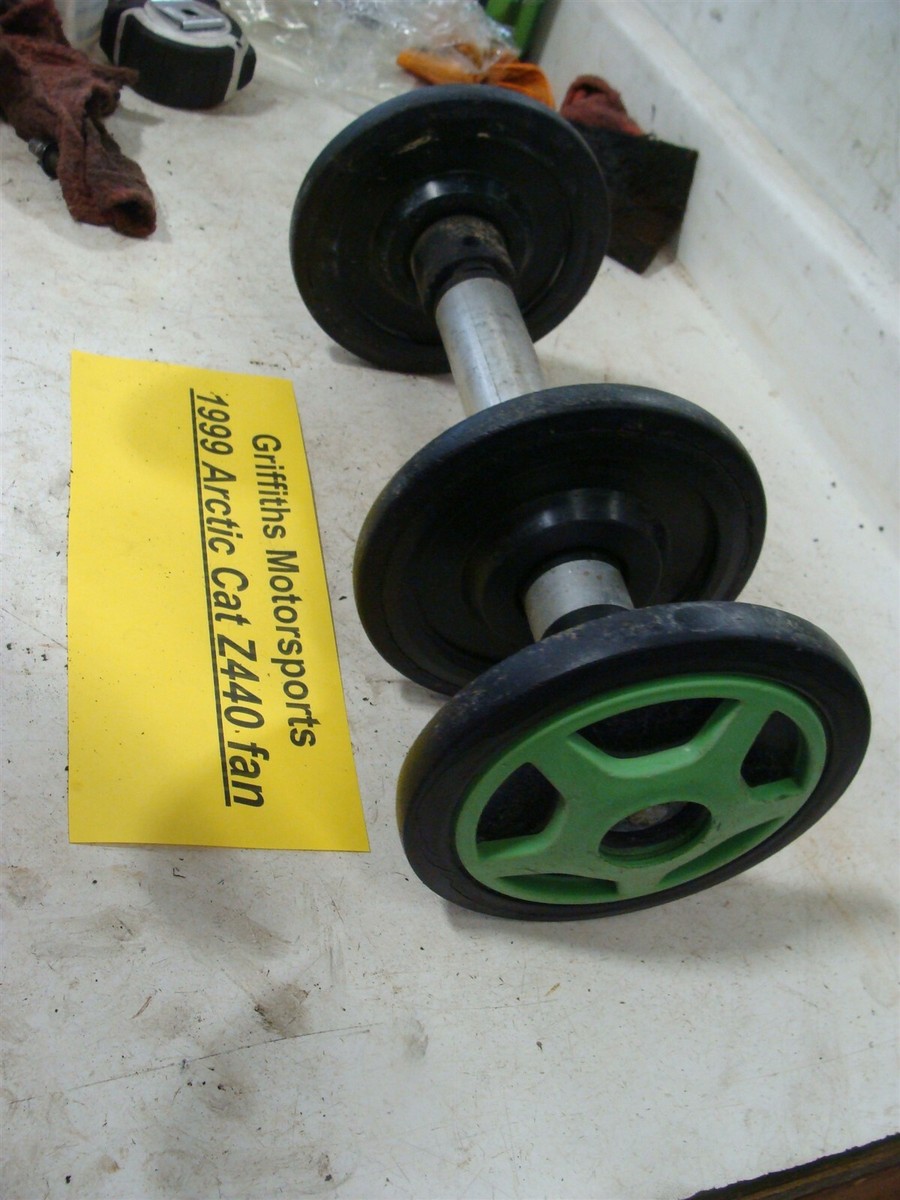 99 ARCTIC CAT Z 440 600 ZRT ZL ZR rear track axle skid idle wheels