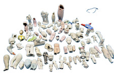   Huge Lot Antique bisque dolls, parts , porcelain pieces Artist/Germany