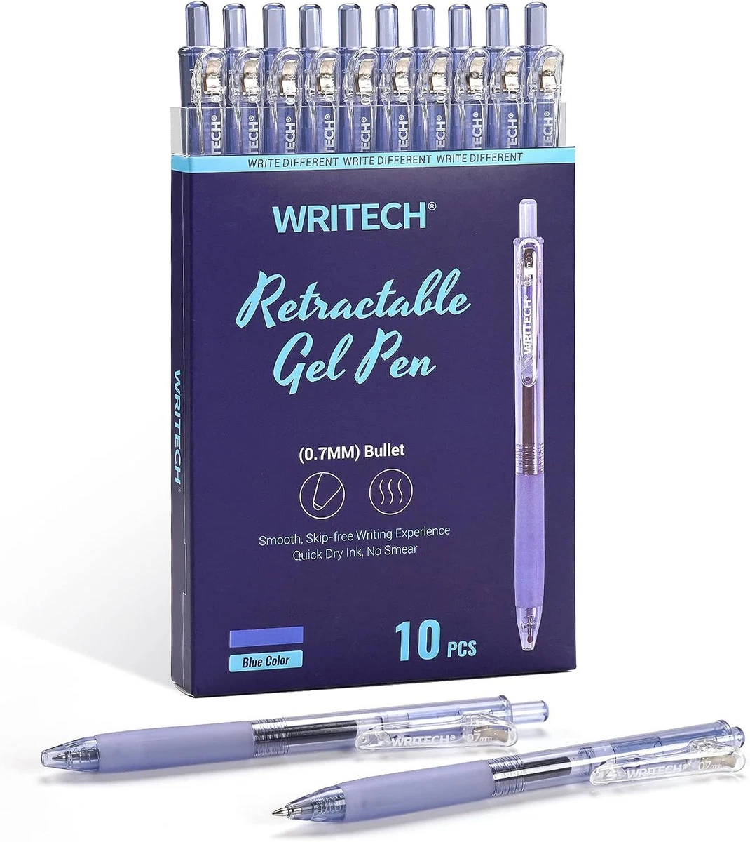 My new Writech 10 pack gel pens Retractable in vintage ink colors, Writech