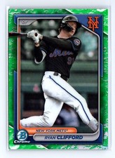 2024 Bowman Ryan Clifford #BCP-1 Chrome Prospects Lunar Glow Refractors Mets