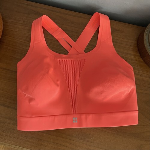 SWEATY BEATY Active All Train Sport BH in Florescent Flash Pink Größe 36F