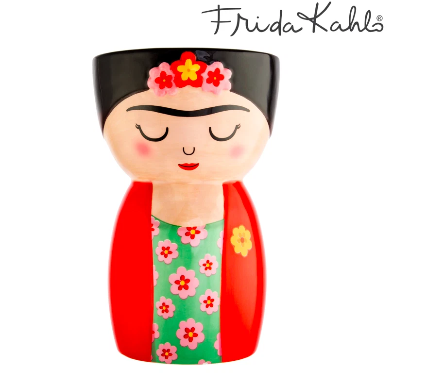 Sass & Belle Frida Kahlo körperförmige Blumenvase Übertopf mexikanische Wohnkultur 