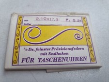 1 ZUGFEDER AUFZUGFEDER Armbanduhren Taschenuhren Aufzugsfeder MAINSPRING .K4.268