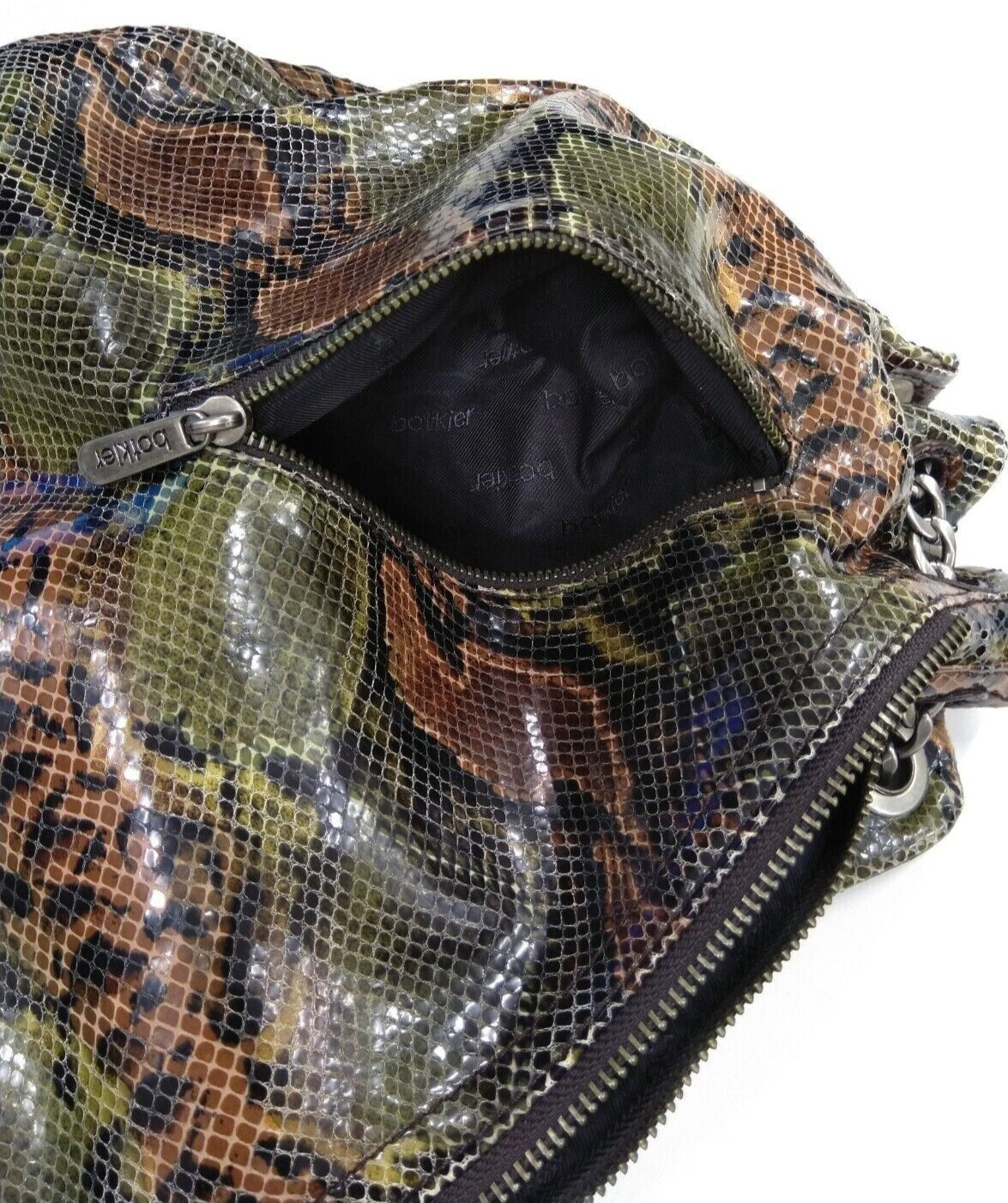 Botkier Multicolor Leather Python Snakeskin Embos… - image 8