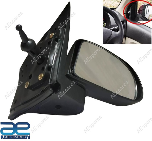 AußEnspiegel Rechts Manuell Klappbar FüR Hyundai Eon 0.8L 1L 2011-2019 Schwarz-image