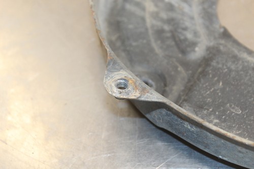 1989 Yamaha Moto 4 YFM250 REAR ROTOR BACK BRAKE DISC COVER GUARD H137 - Picture 4 of 16