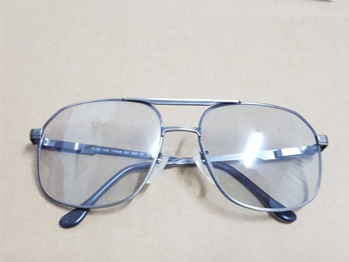 Vtg Oversized Metal EYEWEAR men frames TITMUS Z87 Sunglasses Eyeglasses thick - Picture 5 of 12