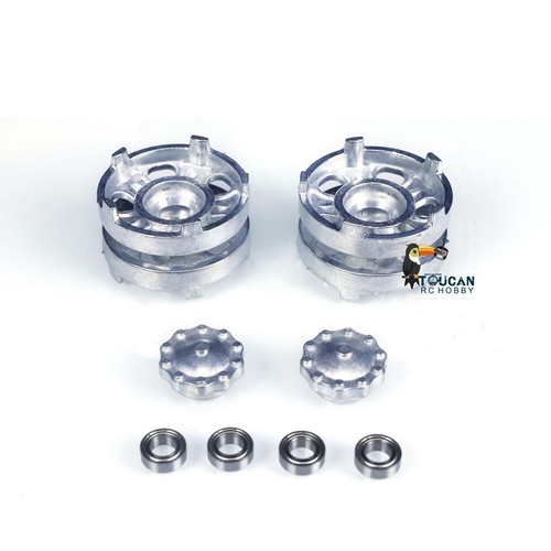 Metal Sprocket Idler Wheels on 1:16 Heng Long RC Tank Russia T90 3938 Accessory - Picture 2 of 8