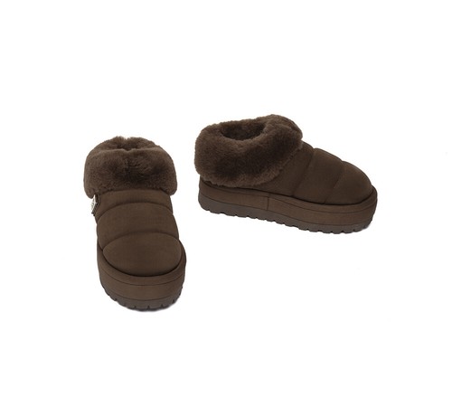 UGG EVERAUU® UGG Slippers Women SheepskinWool Ankle Platform Ulrika - Picture 15 of 26