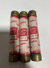 (Lot of 3) Limitron 40 Amp Fast-acting Fuse KTS 40 (NOS)
