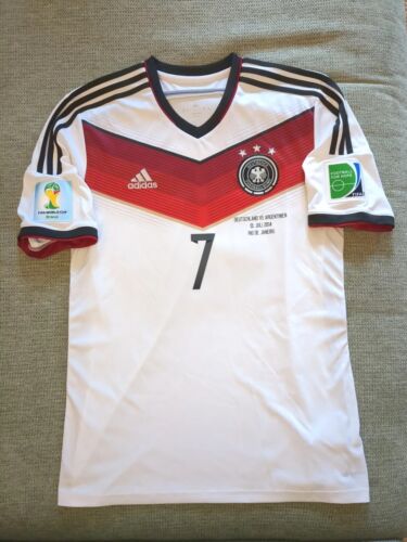 Adidas DFB Deutschland Trikot WM 2014 Größe L Schweinsteiger Bayern Patches - Picture 1 of 6