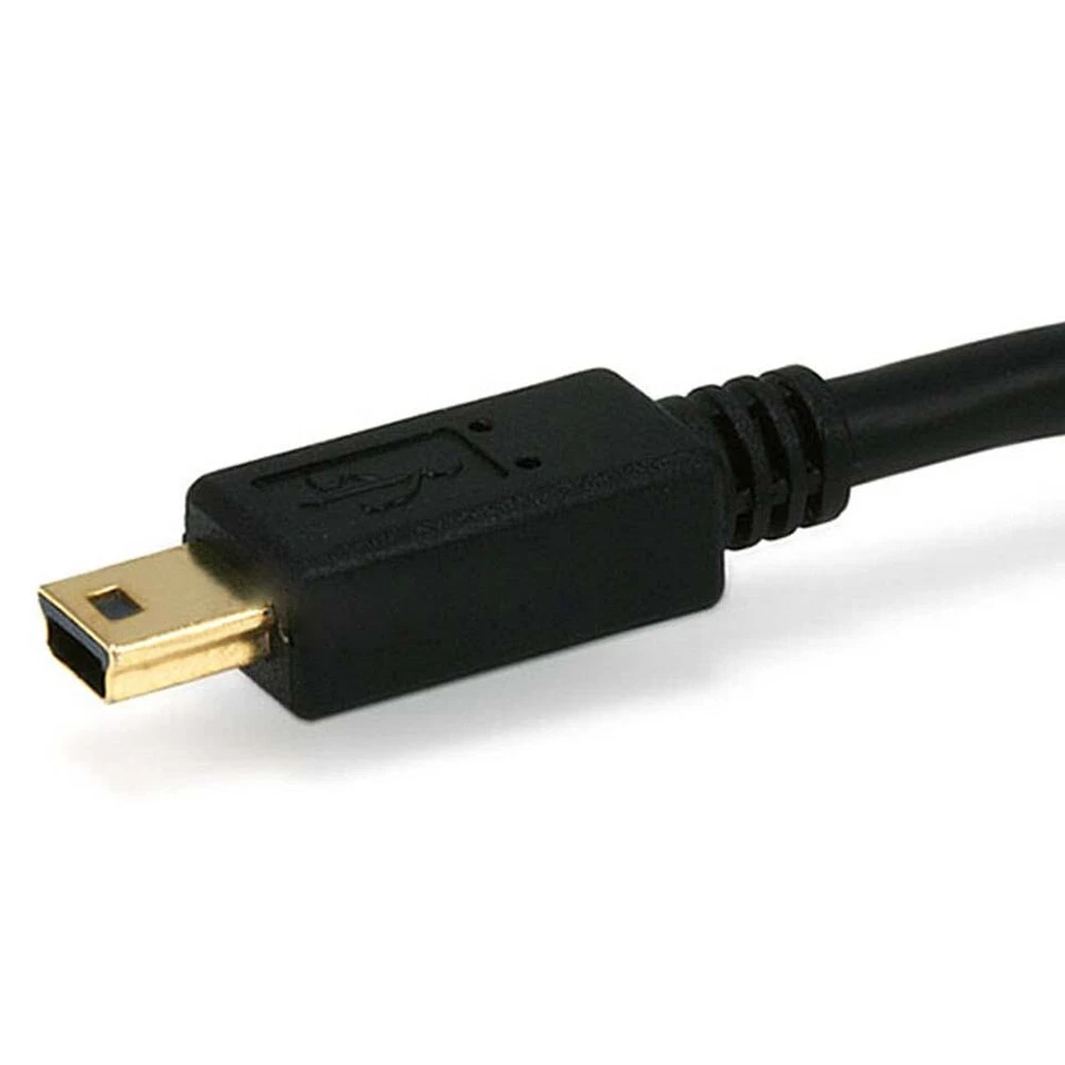 10FT USB-A Male to Mini B 5-Pin Male Sync Data Charge Cable Ferrite Core Gold - Image 3 of 4