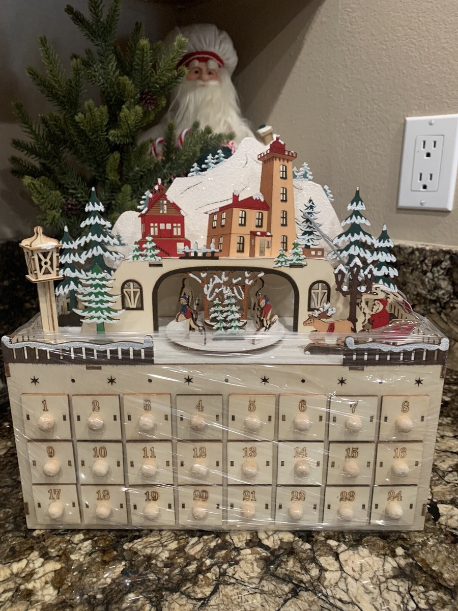 Martha Stewart Christmas Advent Calendar LED Lighted Music Martha Stewart Christmas Advent Calendar LED Lighted Music