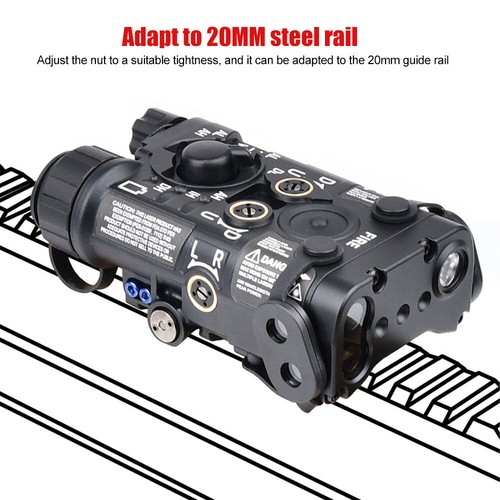 Torcia Sotac L3 verde laser LED bianca torcia luce IR mirino 20 mm montaggio su rotaia - Foto 3 di 8
