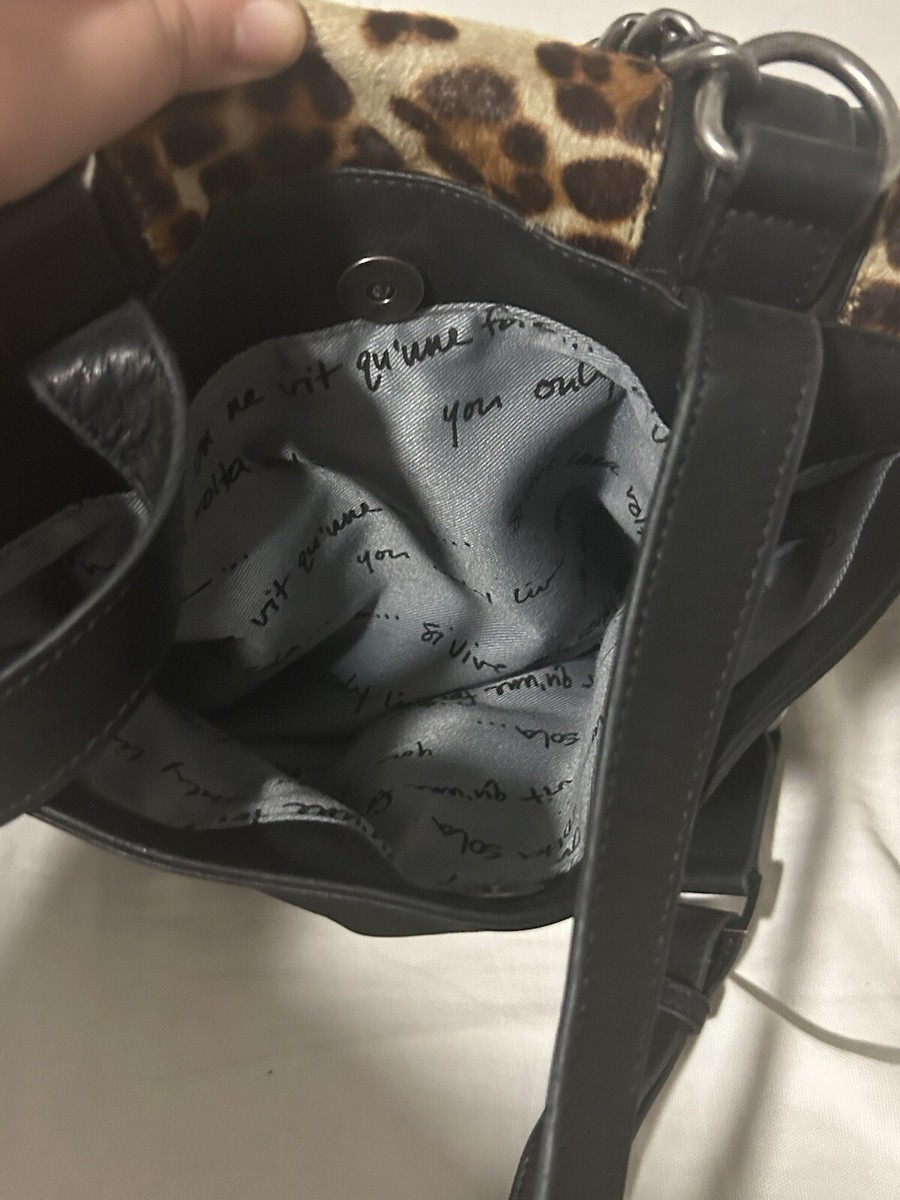 NWOT ASH Leather leopard Britt calf hair backpack | eBay display picture 1