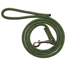 BlueWater Ropes K9 Cord® Dynamic Climbing Rope Dog Leash - 4' - Green w/ Ref.