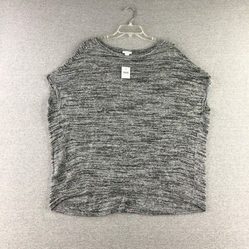 J Jill Sweater Womens Large Pure Jill Pullover Short Sleeve Crew Neck NEW