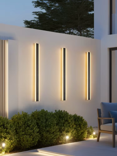 Wall Lamps Line Minimalist Light Long Strip Outdoor Waterproof Garden Decoration - Picture 3 of 12