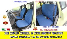 Sitzbezüge Panda 169 2003>2011 Fiat Schonbezüge Baumwolle Stoff Wattiert Stepp