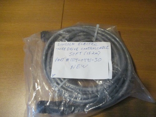 LINCOLN ELECTRIC, WIRE DRIVE CONTROL CABLE 50FT PART #1114-0491-30, NEW - Foto 5 di 7