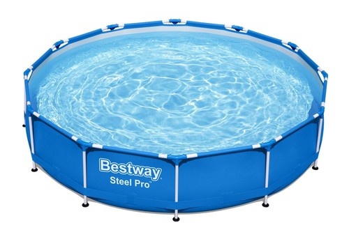 10|12ft BestWay Steel Pro Frame Swimming Pool Set Round Above Ground Filter Pump - Picture 4 of 17
