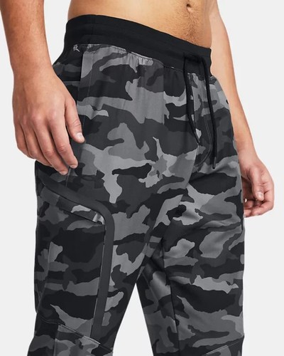 Pantalones cónicos para hombre Under Armour Sportstyle Elite gris camuflado mediano precio de venta sugerido por el fabricante 110 USD - Imagen 5 de 12