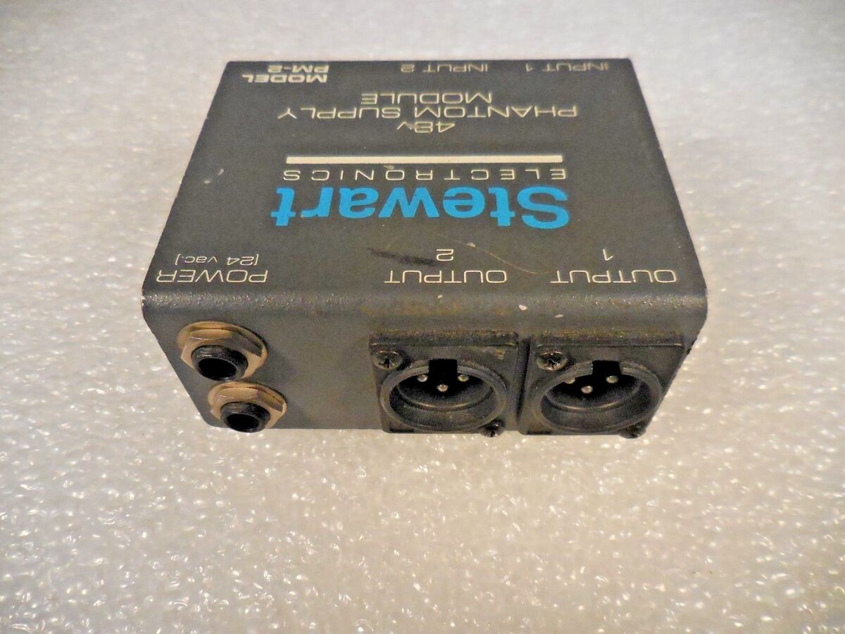Stewart Electronics PM-2 48V Phantom Supply Module (2 Inputs Stewart Electronics PM-2 48V Phantom Supply Module (2 Inputs