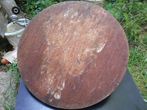 VINTAGE WOODEN GARDEN SUNROOM SUNDIAL WITH CARVED DOLPHIN - Picture 10 of 10