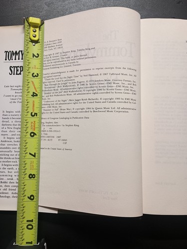 The Tommyknockers Stephen King 1987 Book Club Edition Putnam HC Dust Cover - Picture 2 of 5