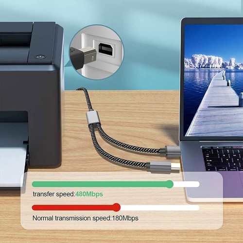 Printer Cord Cable MIDI Controller Midi Cord Cable USB Microphone - 第 12/12 張圖片