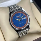 Vintage Refurbished Blue Seiko Automatic Day/Date Japan Men's Wrist Watch 36mm