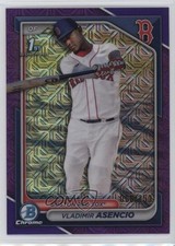 2024 Bowman Chrome Prospects Mega Box Purple Mojo Refractor Vladimir Asencio 7bt