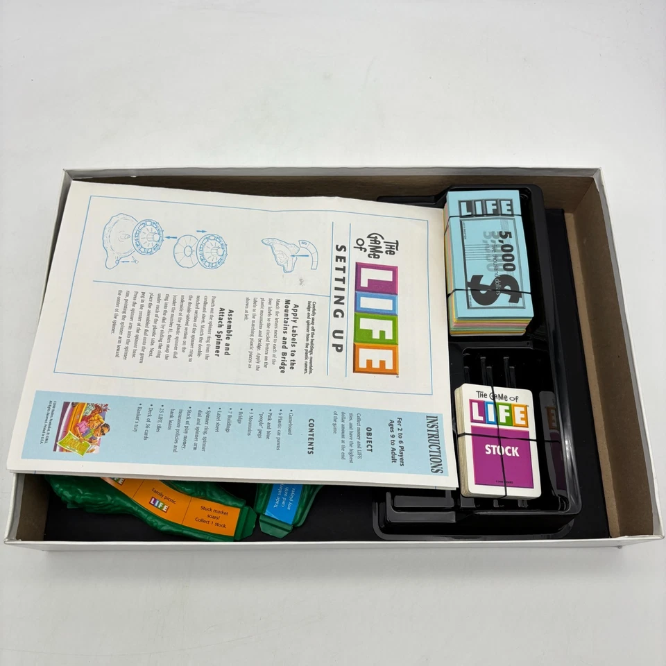 The Game of Life COMPLETE Milton Bradley 2000 Classic Board Game Kids Family - Image 3 of 4