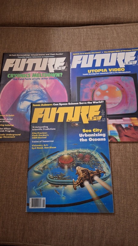 Future Life Magazine #18, 23, 24 1980 Cryonics, Sea City Urbanizing Utopia Video