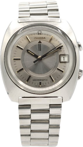 Vintage 40mm Omega 166.072 Memomatic Men's Automatic Wristwatch 980 Swiss Steel - 第 1/10 張圖片