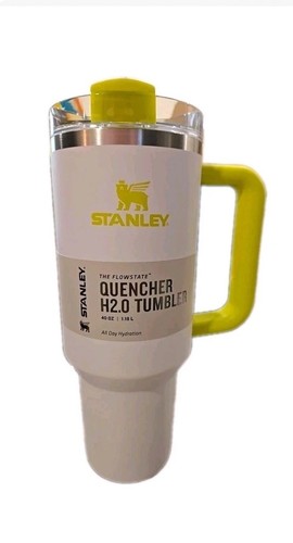 Stanley 40 Unzen Edelstahl H2.0 FlowState Löscher Becher gelb *Marke Neu im Karton*