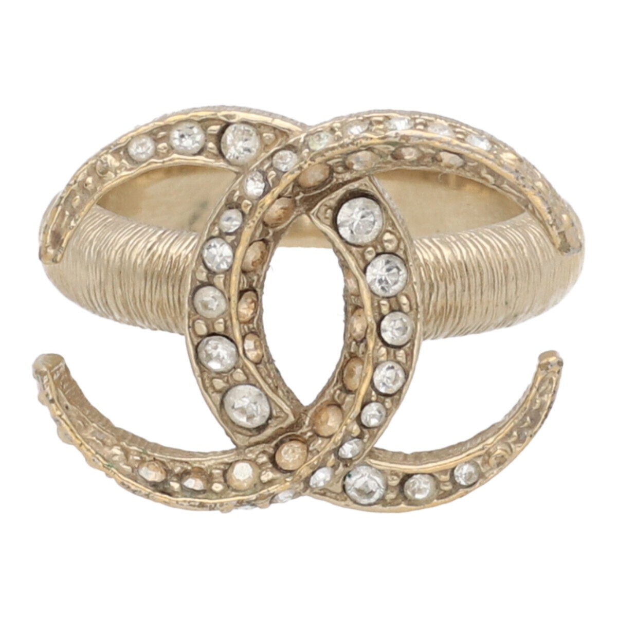 CHANEL   Coco Mark Ring Ring Coco Mark Rhinestone… - image 3